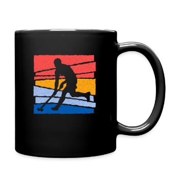 Hockey Vintage Hockey Joueur Hockey sur gazon enfants - Mug uni - noir - Droite