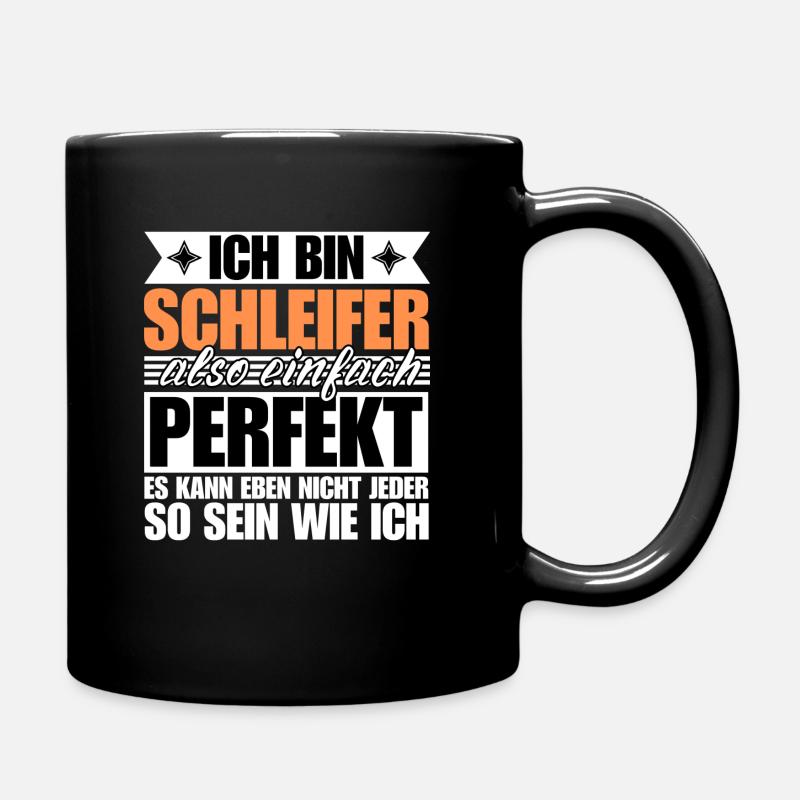 Perfekter Schleifer - Tasse einfarbig - Schwarz