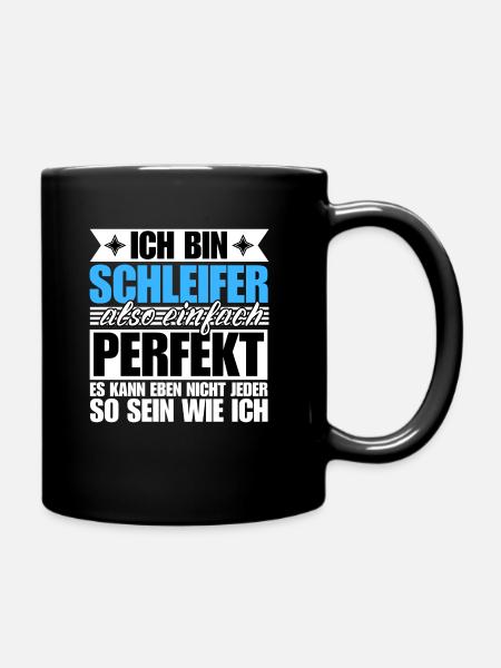 Perfekter Schleifer - Tasse einfarbig - Schwarz