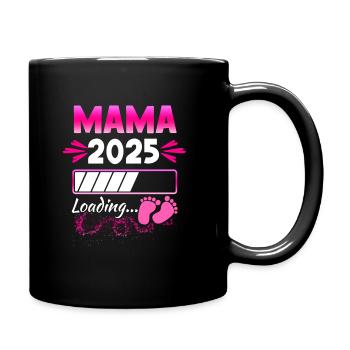 Mom 2025 Loading Pregnant Baby Child Pregnant - Full Colour Mug - black - Right