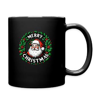 Frohe Weihnachten Design Lustiges Geschenk für Weihnachtsliebhaber - Tasse einfarbig - Schwarz - Rechts