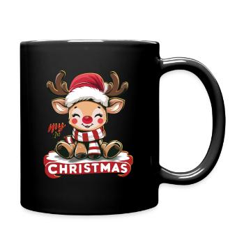 "Little Reindeer's First Noel" - Full Colour Mug - black - Right