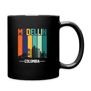 Medellin Kolumbien Kolumbianer Geschenk Colombia - Tasse einfarbig - Schwarz - Rechts