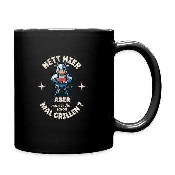 Nice, but they've been barbecuing here before - Full Colour Mug - black - Right