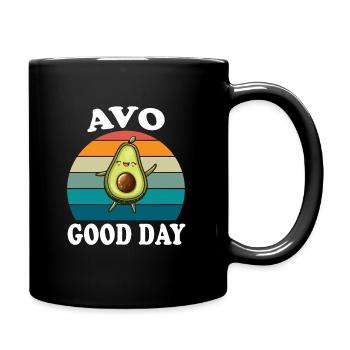 Avo Good Day Avocado - Full Colour Mug - black - Right