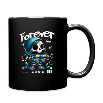 Forever Fun Mignon Fille Squelette - Mug uni - noir - Droite