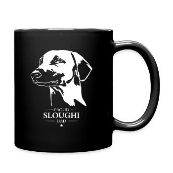 Sloughi Dad Chiens Chien Lévriers Wilsigns Autocollant - Mug uni - noir - Droite