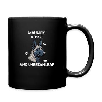 Malinois Küsse sind unbezahlbar belgian shepard - Tasse einfarbig - Schwarz - Rechts