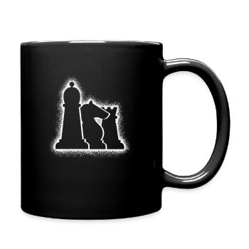 Chess Pieces Chess Set Kids Men Chess - Full Colour Mug - black - Right