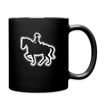 Horse Riding Rider Rider Children Women Horses - Full Colour Mug - black - Right