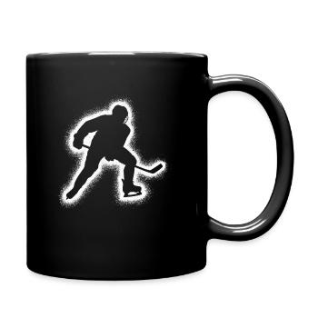 Eishockeyspieler Eishockey Jungen Männer Hockey - Tasse einfarbig - Schwarz - Rechts