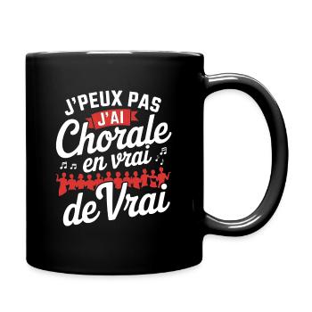 I can't I have Chorale En vrie de vrai - Tasse einfarbig - Schwarz - Rechts