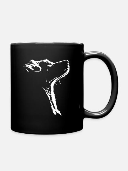 Jack Russell Terrier Dogs Silhouette Wilsigns - Full Colour Mug - black