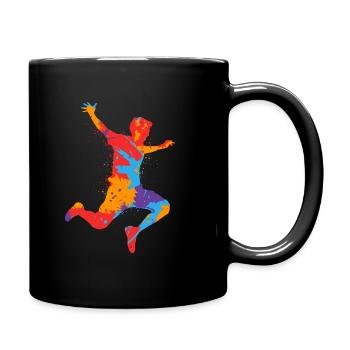 Parkour Running Freerunning Freerunner coloré - Mug uni - noir - Droite