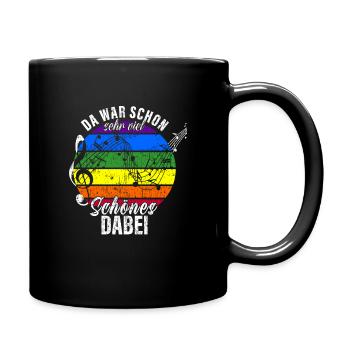 Sehr viel Schönes dabei Chorleiter Musiklehrer - Tasse einfarbig - Schwarz - Rechts