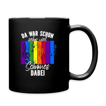 Sehr viel Schönes dabei Chorleiter Musiklehrer - Tasse einfarbig - Schwarz - Rechts