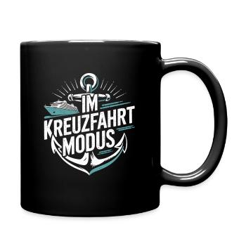 En mode croisière |Navire de croisière - Mug uni - noir - Droite