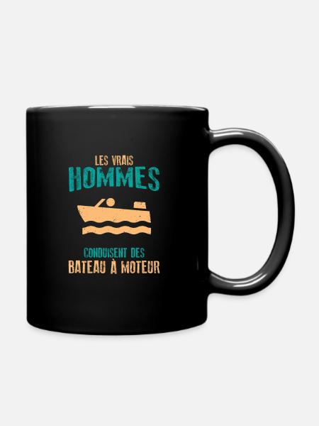 Motorboot Jetski Kapitän Geschenk Boot - Tasse einfarbig - Schwarz