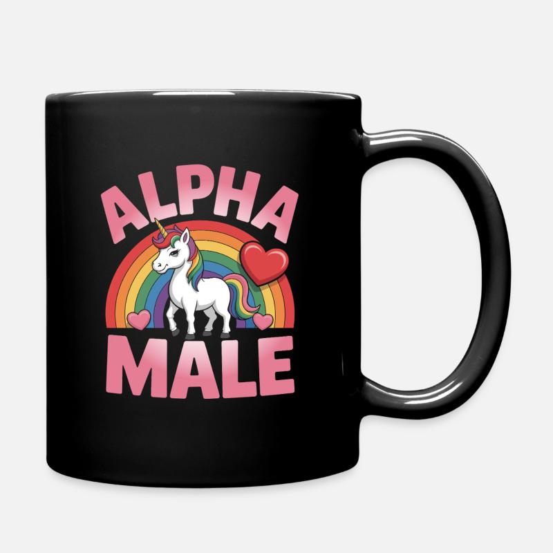 Licorne mâle alpha - Mug uni - noir