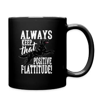Flatti Always Positive B - Full Colour Mug - black - Right