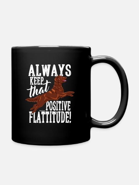 Flatti Always Positive - Full Colour Mug - black