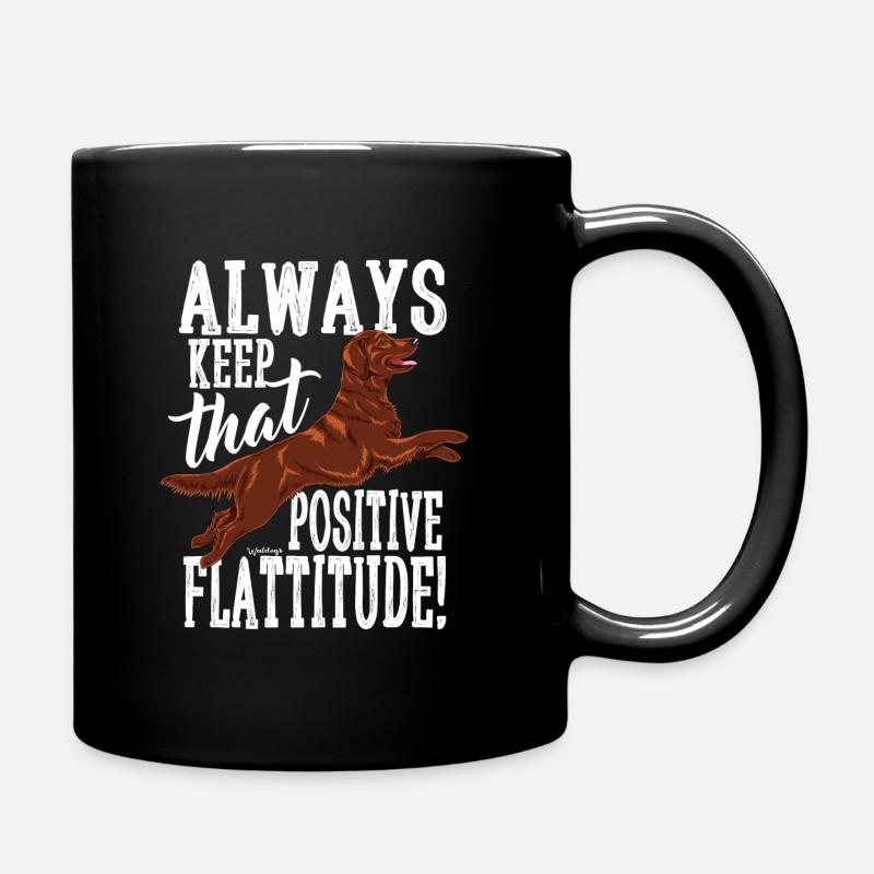 Flatti toujours positif - Mug uni - noir