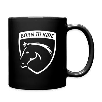 BORN TO RIDE - Full Colour Mug - black - Right