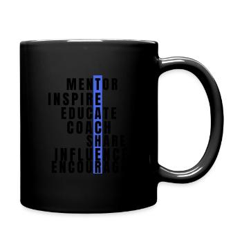 Teacher - Full Colour Mug - black - Right