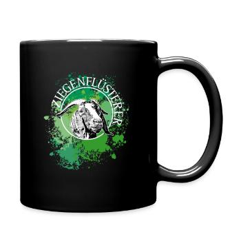 Ziegenflüsterer - Ziegenfan - Tasse einfarbig - Schwarz - Rechts
