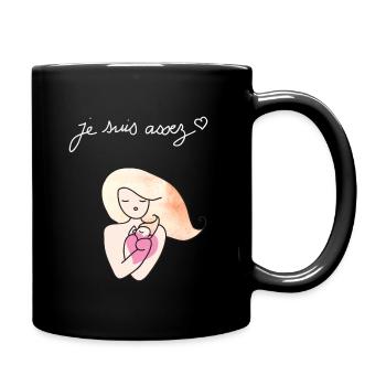 enoughwhite - Mug uni - noir - Droite