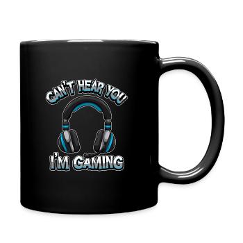 Can’t Hear You I’m Gaming - Gamer Headset Sound - Mug uni - noir - Droite