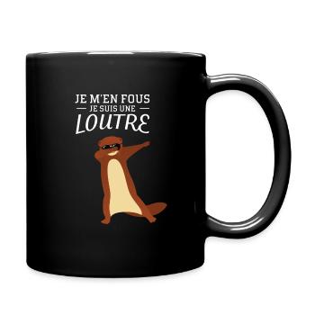 Je M'en Fous - Dabbing Loutre - Dab Dance - Mug uni - noir - Droite