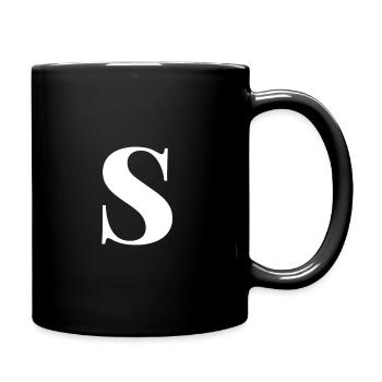 Lettre S - Mug uni - noir - Droite