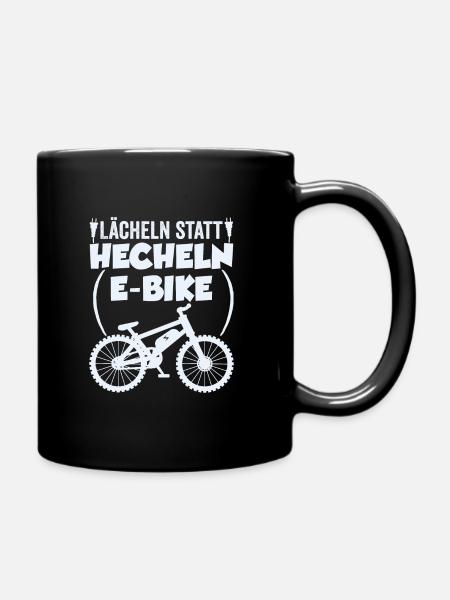 E-Bike - Tasse einfarbig - Schwarz