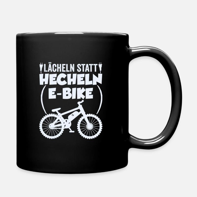 E-Bike - Tasse einfarbig - Schwarz
