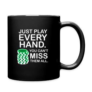 poker - Mug uni - noir - Droite