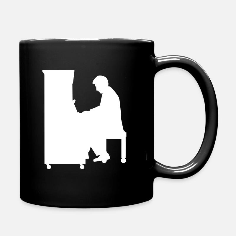 Klavier - Tasse einfarbig - Schwarz