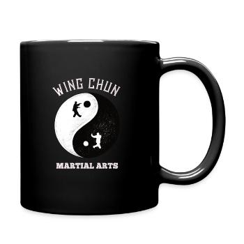 Wing Chun Kung Fu Martial Arts - Tasse einfarbig - Schwarz - Rechts