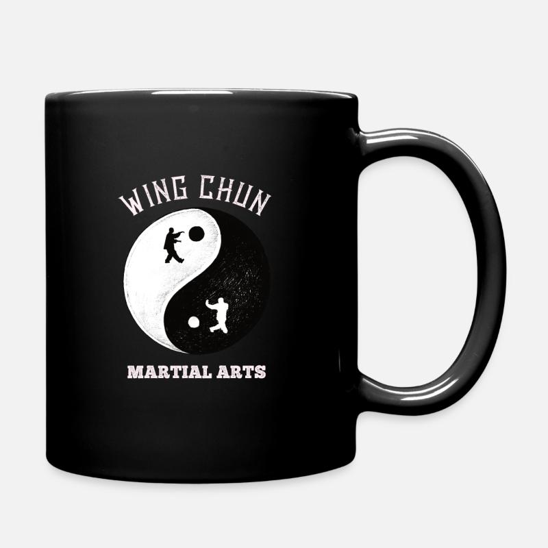Wing Chun Kung Fu Martial Arts - Tasse einfarbig - Schwarz