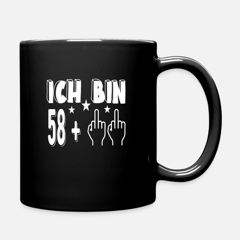 60. Geburtstag 60 Jahre - Tasse einfarbig - Schwarz