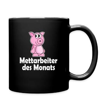 METTARBEITER DES MONATS - Tasse einfarbig - Schwarz - Rechts