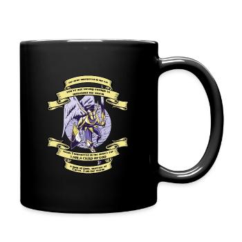 Jesus devil religion man storm message - Full Colour Mug - black - Right