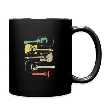 Cadeau de musicien de musique rétro guitariste guitare - Mug uni - noir - Droite