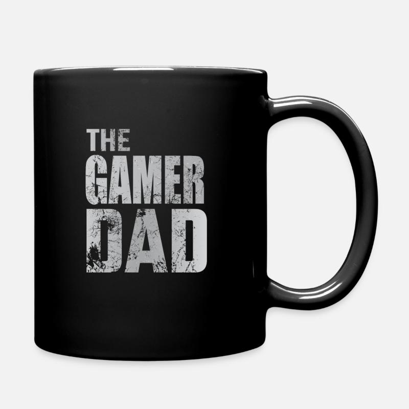 Gamer Dad Gaming Walking Zocken Konsole Geschenk - Tasse einfarbig - Schwarz