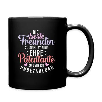 Patentante - Tasse einfarbig - Schwarz - Rechts