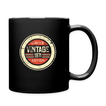 Vintage 1971 71e anniversaire cadeau vintage rétro - Mug uni - noir - Droite