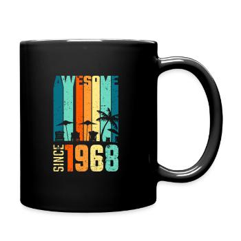 Vintage 1968 68 Anniversaire Rétro Millésime cadeau - Mug uni - noir - Droite