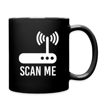 Wireless Internet access - Full Colour Mug - black - Right