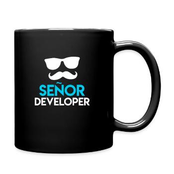 Senor Developer Informatiker Nerd Entwickler - Tasse einfarbig - Schwarz - Rechts