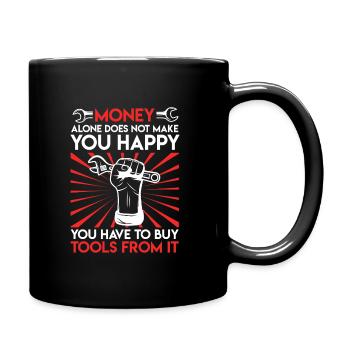 Tool saying workshop screwdriver gift - Full Colour Mug - black - Right